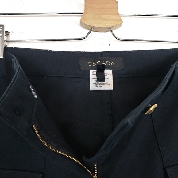 Escada black straight leg jean pants - Picture 6 of 11